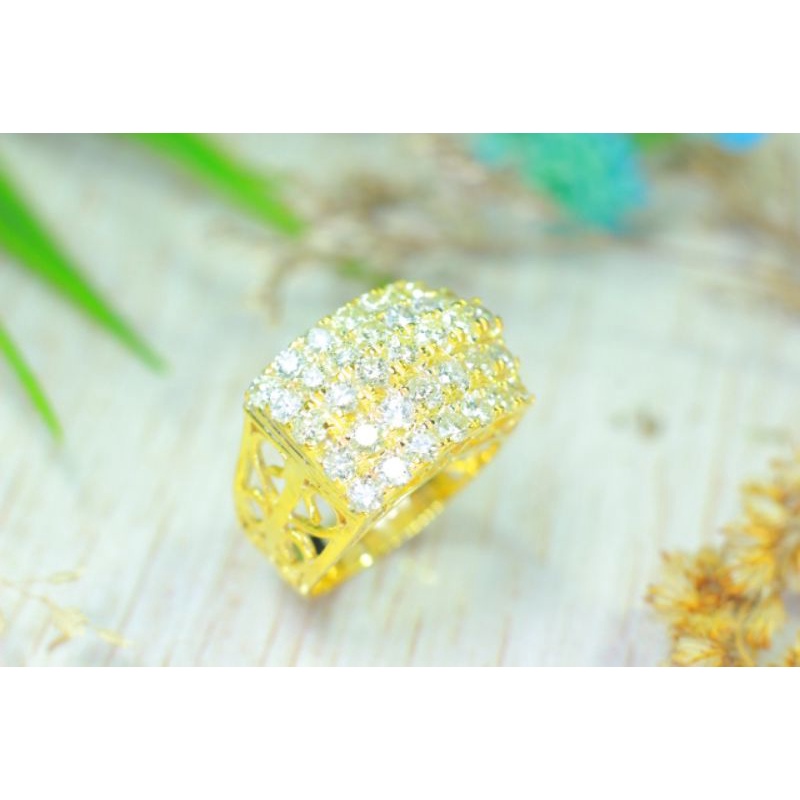 cincin motif tangga 5 bris pull berlian  murah harga pengrajin discon 10% grati memo lab /bukti asli