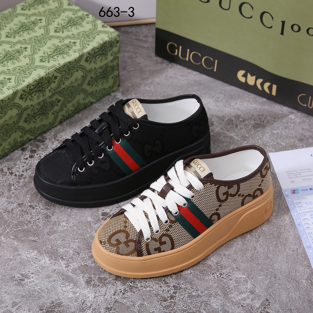 GC  GG Jumbo Canvas Sneakers 663-3