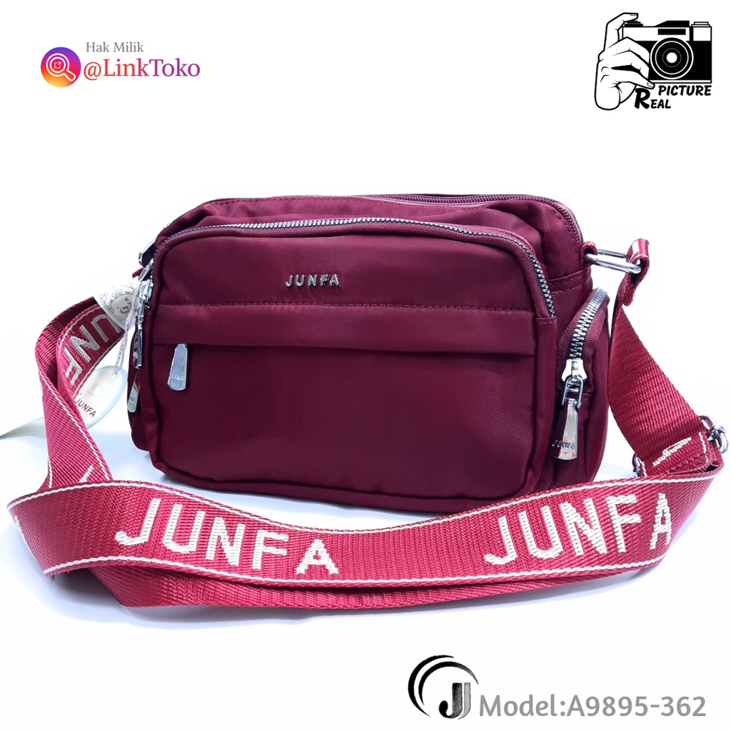 Tas Junfa Original No Kw Kw Sling Bag Junfa A9895 Import