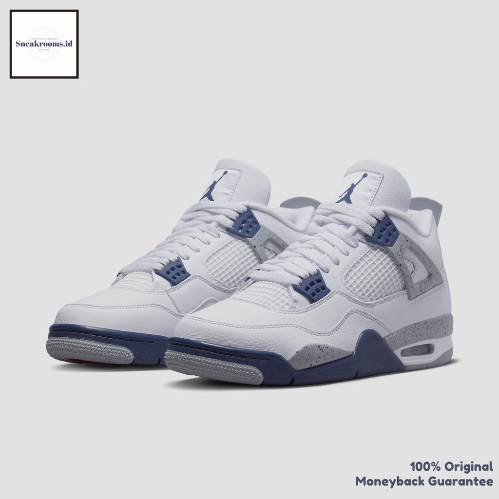 Sepatu Sneakers / Nike Air Jordan 4 Retro Midnight Navy / Original 100%