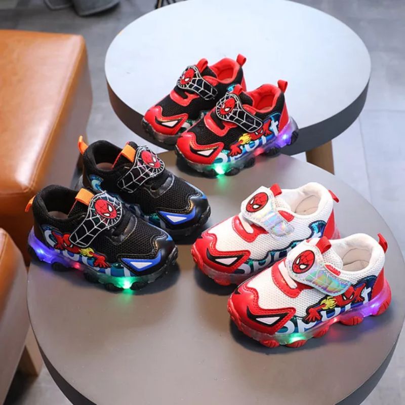 Minipetite SH2154 Sepatu Lampu Anak Sneakers Anak Lampu Led