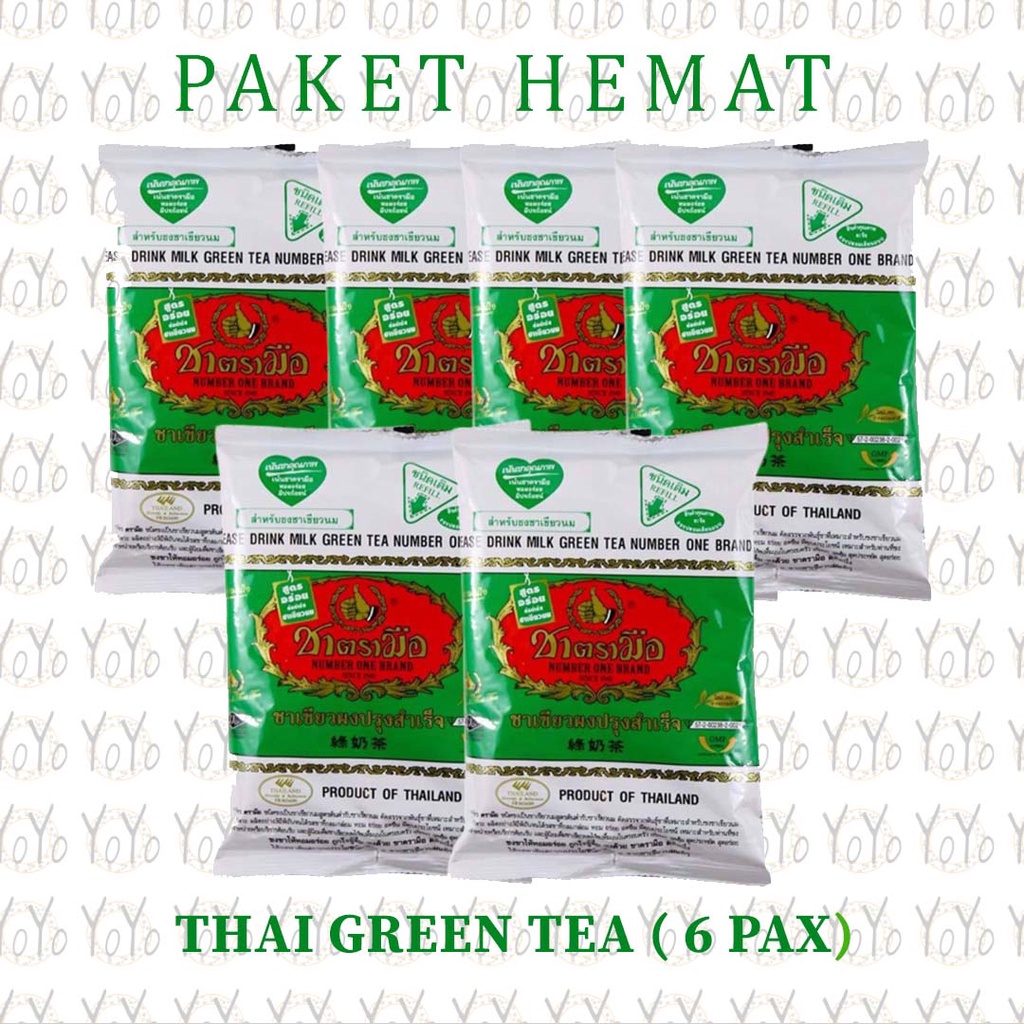 

YoYo PAKET HEMAT THAI GREEN TEA 200gr x 6pack