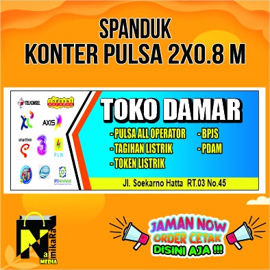 Jual Spanduk Banner Backdrop Konter Pulsa Dan Kuota Murah Bisa Custom ...