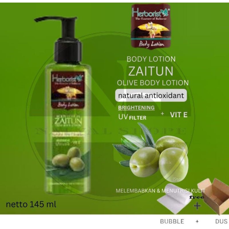 Jual Herborist Body Lotion Zaitun 145ml Shopee Indonesia