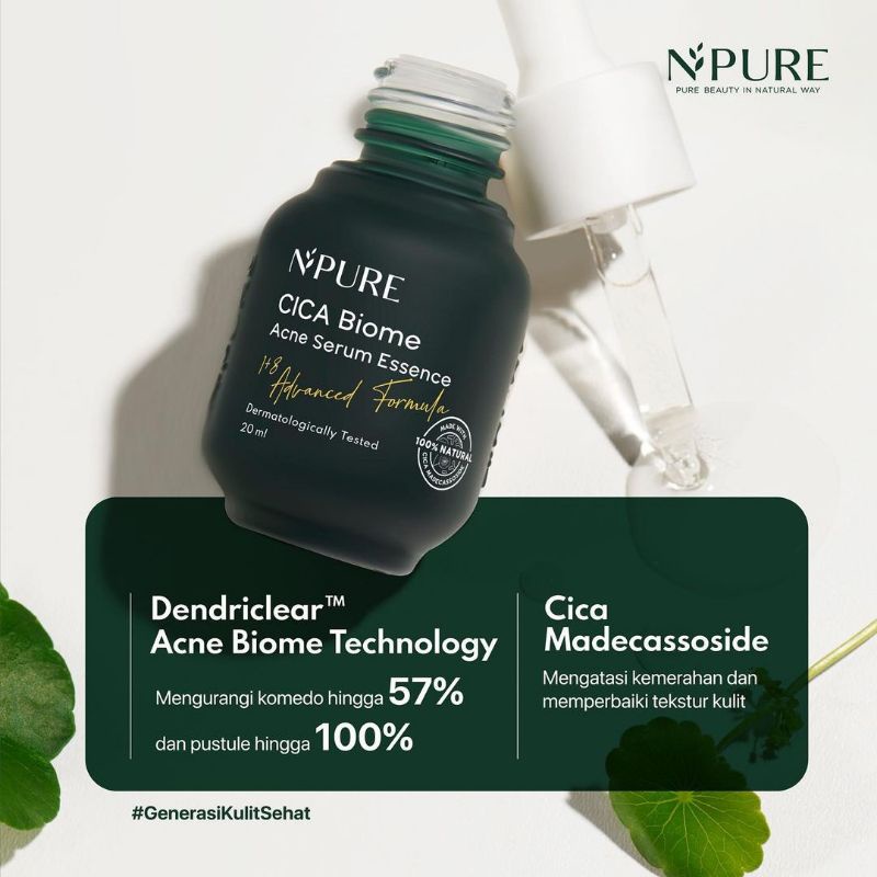 Jual NPURE CICA BIOME FACE ACNE SERUM ESSENCE (CENTELLA ASIATICA