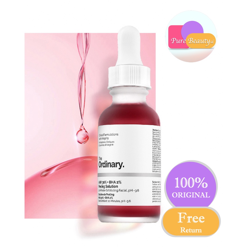 THE ORDINARY AHA 30% + BHA 2% Peeling Solution Serum Wajah Cerah Exfoliating ❤ 100% Original ❤