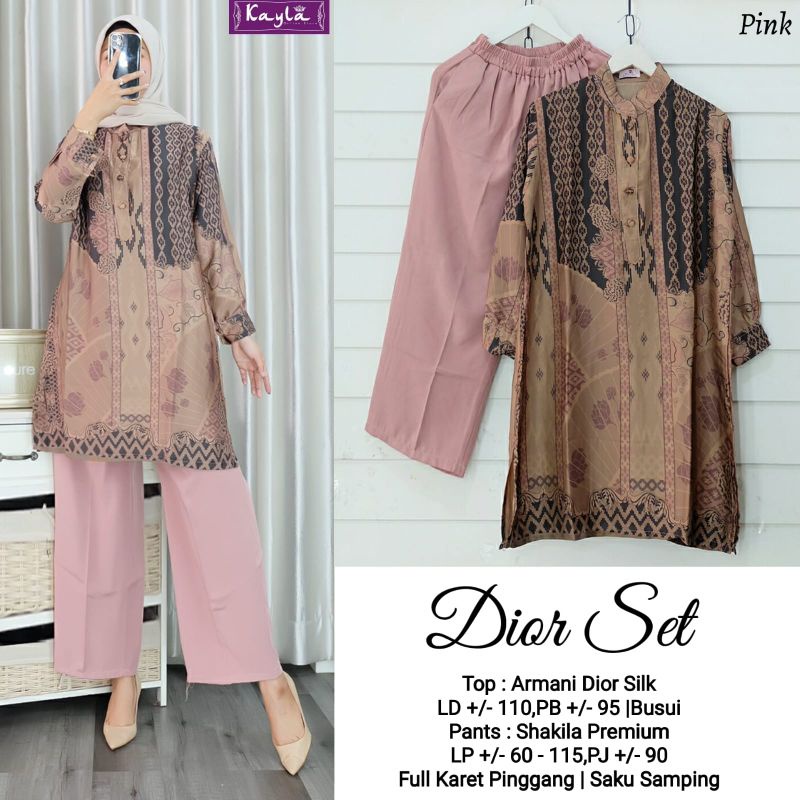 Dior Set // New baju Setelan celana wanita