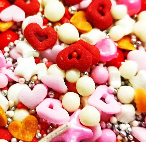 

SPRINKLE GIRL POWER RED WHITE PINK BAYI HIASAN KUE DEKOR ULTAH CAKE CUPCAKE BABY GADIS MERAH