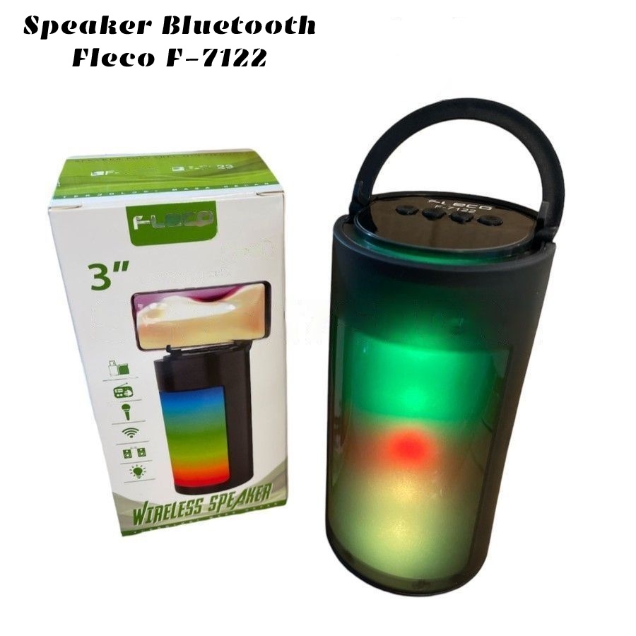 TERBARU!! Speaker Bluetooth Fleco F 7122 Bass Quality 3 inch