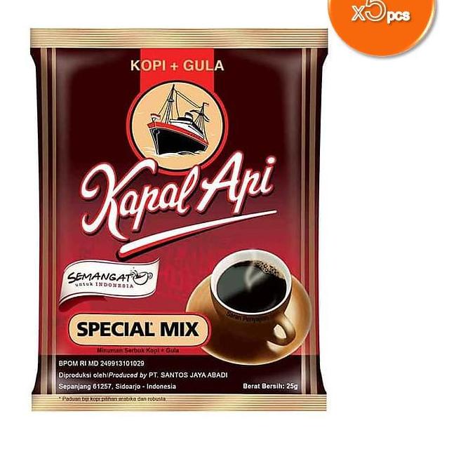 

Terlaris Kapal Api Special Mix Kopi 15 x 25 gr !!