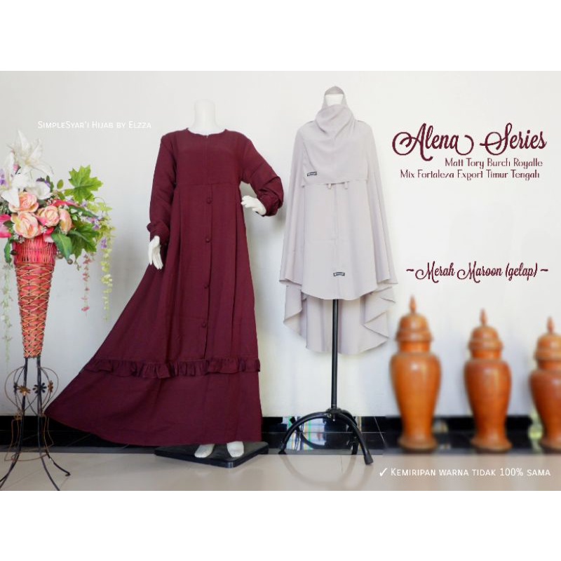 SS HIJAB GAMIS SYAR'I ALENA SERIES (SET GAMIS)