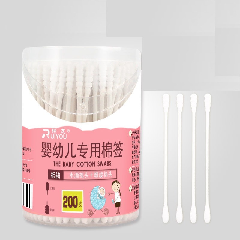 Cotton Buds Bambu Pembersih Telinga Korek Kuping Korek Kapas Lembut Aman Nyaman Anak Putih Soft halus Baby