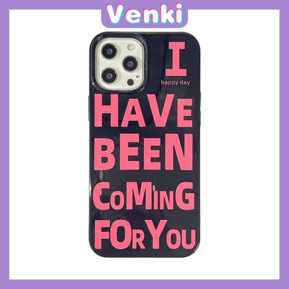 iPhone Case For 14 Series TPU Soft Case Creative Pink English Words Glossy Black Candy Case Camera Protection Shockproof For iPhone 14 13 12 11 Plus Pro Max 7 Plus X XR