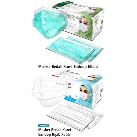 Jual Masker Hijab Medis Onemed Masker Headloop Onemed Shopee Indonesia