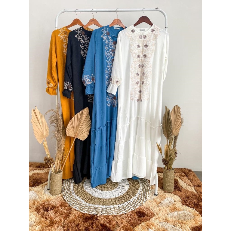 Gamis maroko bordir syamila