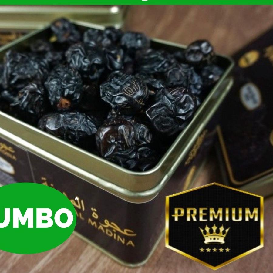 [【Penjualan Terbaik】]Kurma Ajwa AL Madinah / Kurma Ajwa Kaleng PREMIUM BPOM 1 kg ORIGINAL