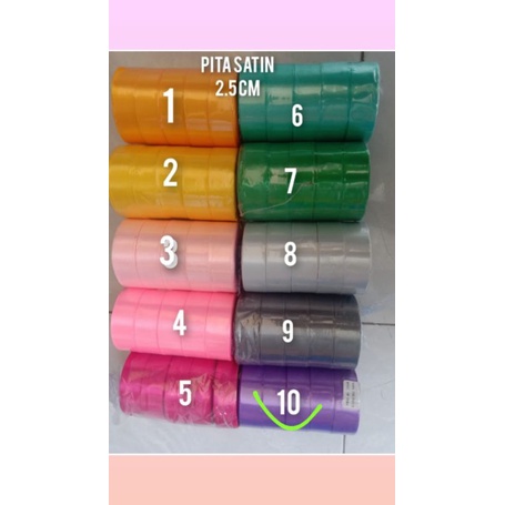 

pita satin 2.5 mm