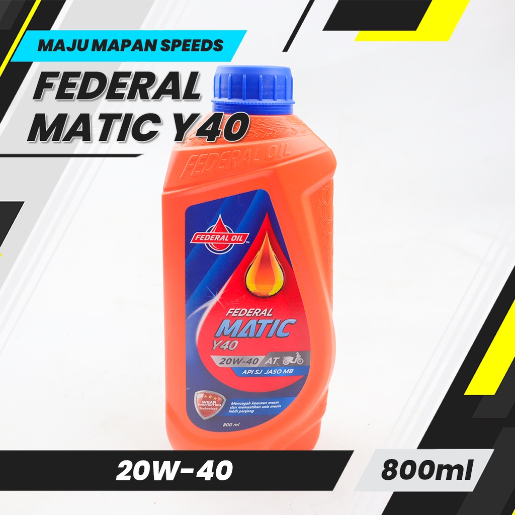 Oli Federal Matic Y40 20W-40 800ML / oli mesin federal matic 800ml