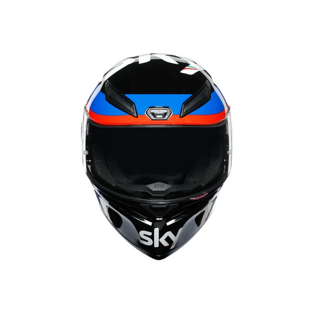 Helm A&amp;V K1 VR46 Sky Racing Team Helm Full Face Helm Cargloss