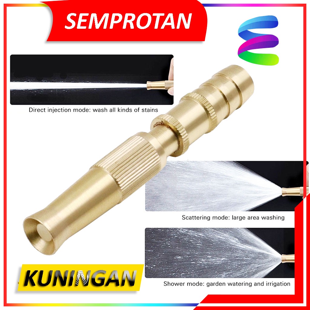 Nozzle Spray Kuning / Semprotan Taman Nozzle Sprayer / Semprotan Air Lurus Kuningan