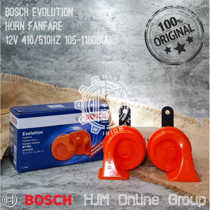 KLAKSON KEONG BOSCH EVOLUTION FANFARE HORN 12V ORIGINAL