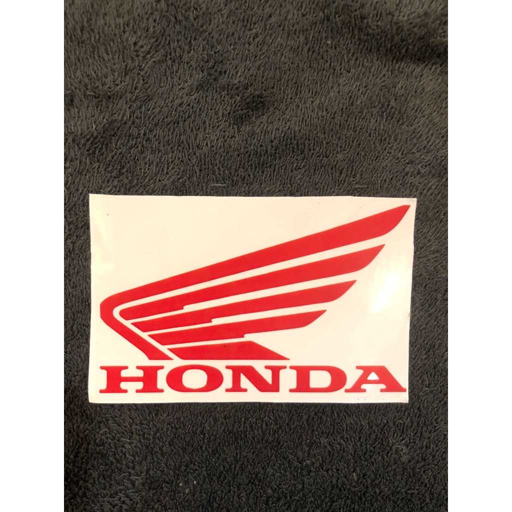 promo discount STICKER HONDA CUTTING motor helm dsb logo Honda sayap besar spakbor body cvt  stang dinding sticker kaca visor dl universal vario beat scoopy spacy genio supra kharisma revo sonic cbr cb cs1 blade dll import tebal