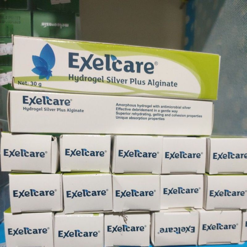 Exelcare Hidrogel, Silver, Alginat. Salep Luka dalam bentuk Gel