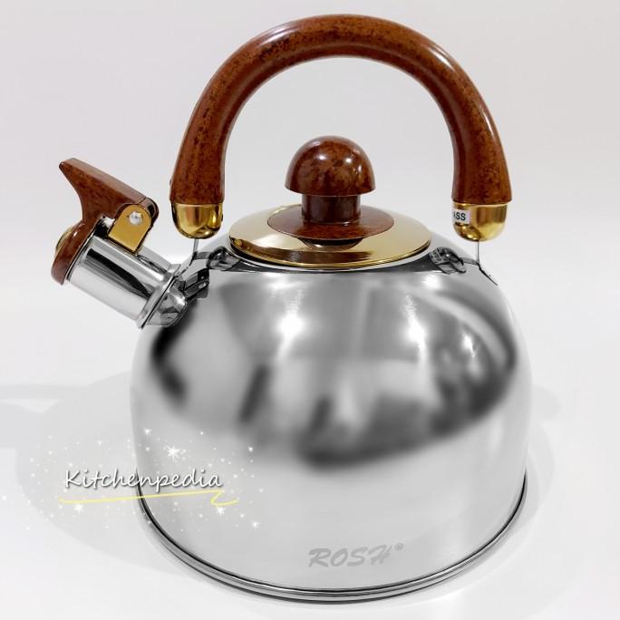 TERLARIS Teko Bunyi Stainless Pemanas Air Whistling Kettle Siul Bulat 3L Rosh /PERALATAN MASAK SET/P