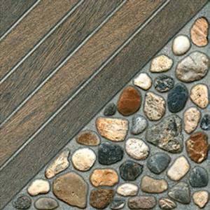 Keramik lantai kasar matte garasi taman MULIA CHADSTONE BROWN 40X40 kw1