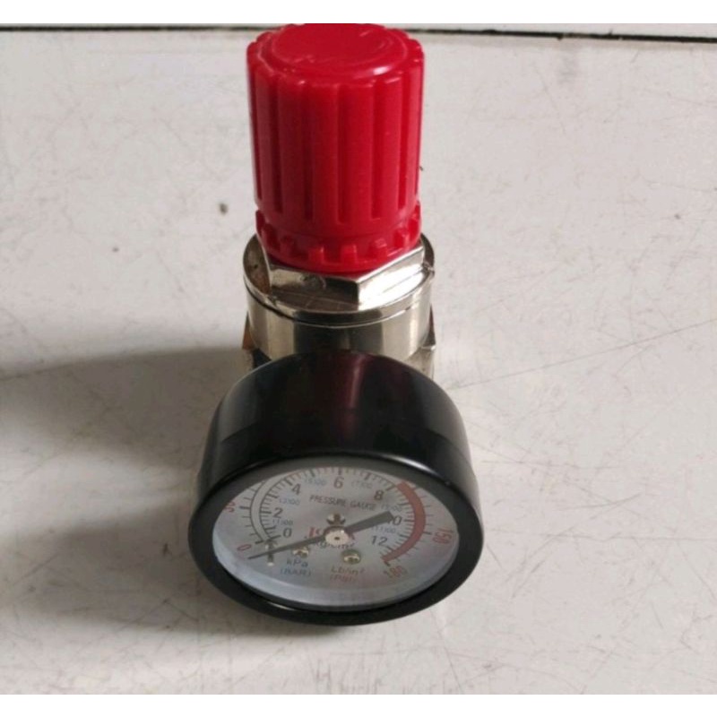 Jossa pressure gauge baut tengah 1/8&quot; hijau heavy duty / manometer drat tengah 1/8&quot;