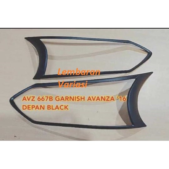 [READY] Paket Garnish Depan Dan Belakang All New Avanza 2016 Hitam Dop / Perlengkapan Variasi Mobil 