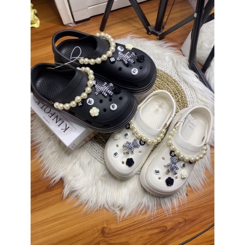 Sandal crocs fuji viral crocs import jibbits