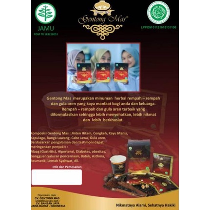 

READY STOCK Herbal Alami Gentong Mas asli 100% დ 877