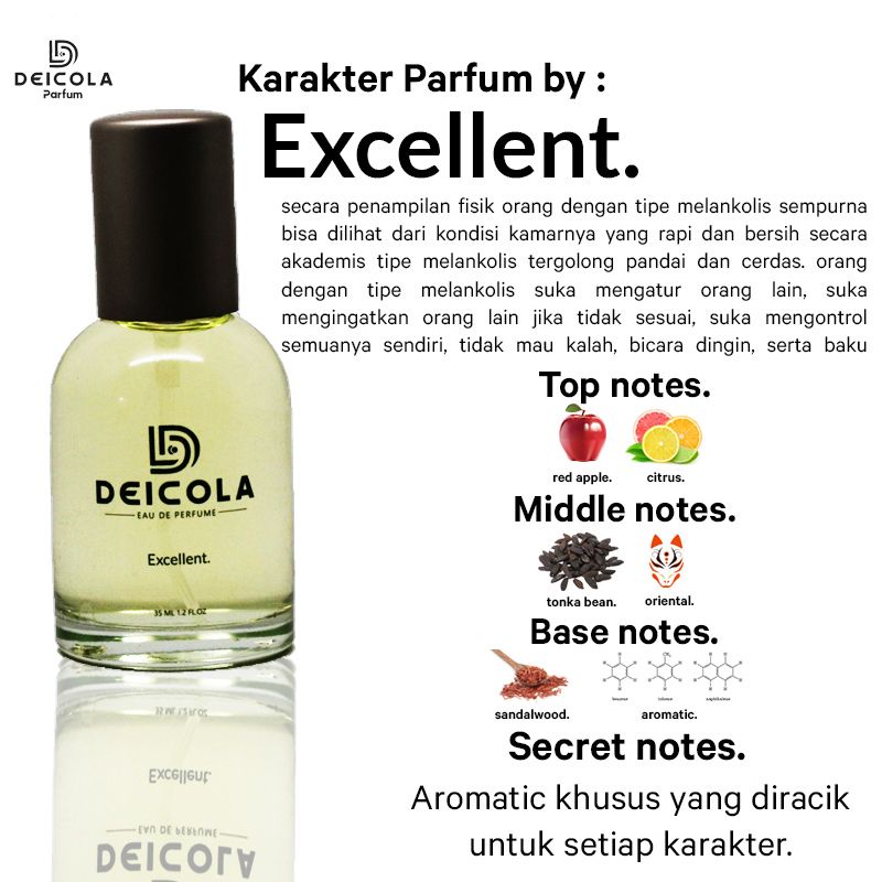 PARFUM DEICOLA EXCELLENT - PARFUM KARAKTER + BONUS PARFUM LAIN