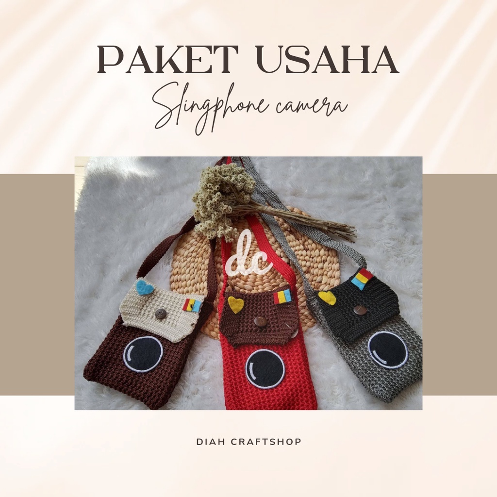 (ISI 20PCS) PAKET USAHA TAS HP RAJUTAN MURAH COCOK DIJUAL LAGI