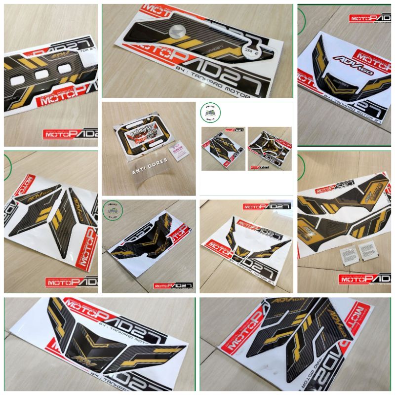 Paket stiker timbul resin new adv 160 full set lengkap 11 item premium