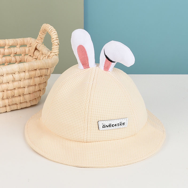 COD!!! topi bucket hat anak perempuan lucu ala korea motif BUNNY EAR usia 1-5 tahun import premium / babylovanta