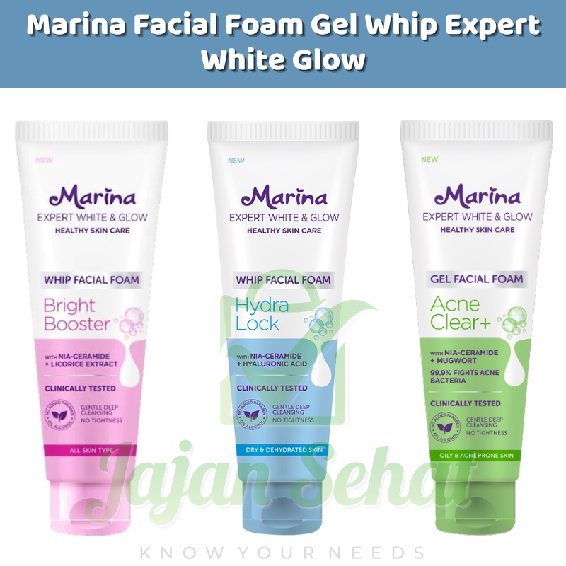 Marina Facial Foam Gel Whip Expert White Glow