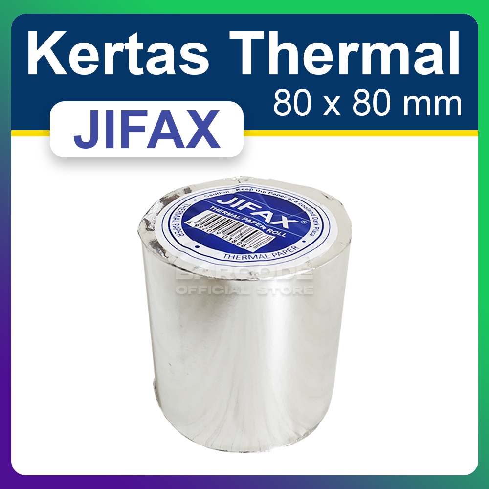 

KERTAS THERMAL JIFAX 80 X 80 mm - Roll KASIR THERMAL EPSON TM-T82