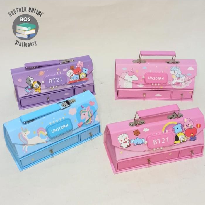 

Pensil Case Bos Kotak Pensil Karton+Kode Kunci/Tempat Pensil/Pencil Case Code/Pin