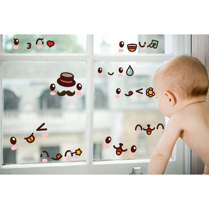 ❤ IJN ❤ STICKER CLOSET DUDUK STIKER TOILET LUCU CUTE SMILE 30x60 DEKORASI KAMAR MANDI STIKER TRANSPARAN WALL STICKER