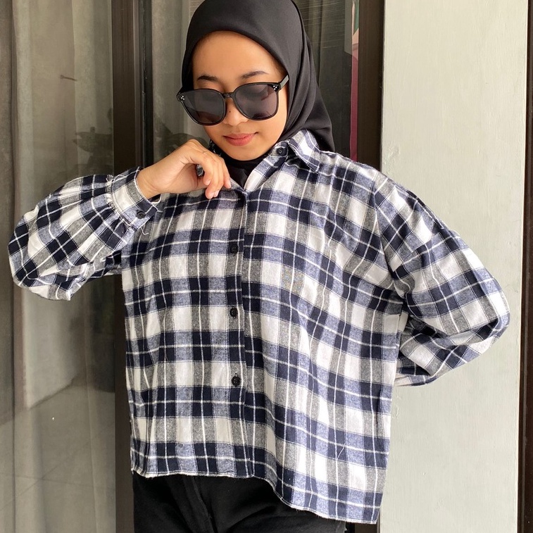 KEMEJA FLANEL OVERSIZE