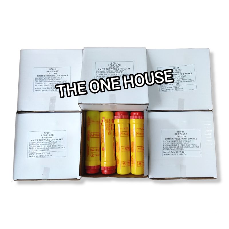 SUPPORTER BOLA WARNA MERAH asap  60 DETIK(1PCS/ BATANG) Red flare DNS