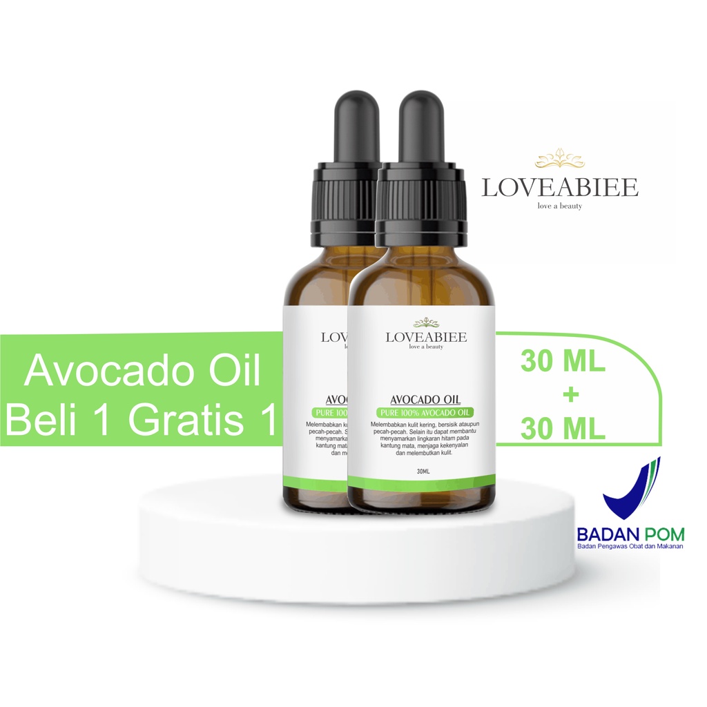 Avocado oil 30 ML Beli 1 Gratis Avocado oil 30 ML (Dapat 60ML) Menghilangkan lingkaran hitam kantong mata Merangsang produksi collagen sehingga menjaga kekenyalan kulit Merangsang produksi collagen sehingga menjaga kekenyalan kulit