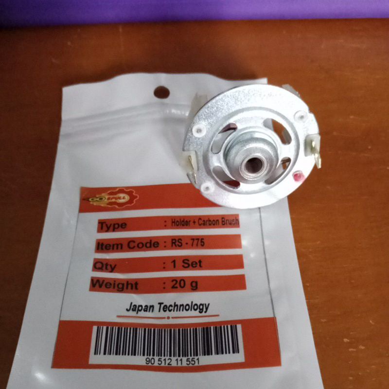 carbon brush rs775 dudukan holder RS 775 Motor dinamo per sett