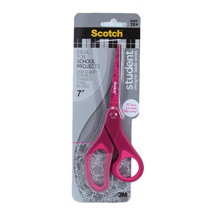 

Trendi 3M Scotch Gunting Sekolah Serbaguna Student Scissors 7 Inch 1427S Limited