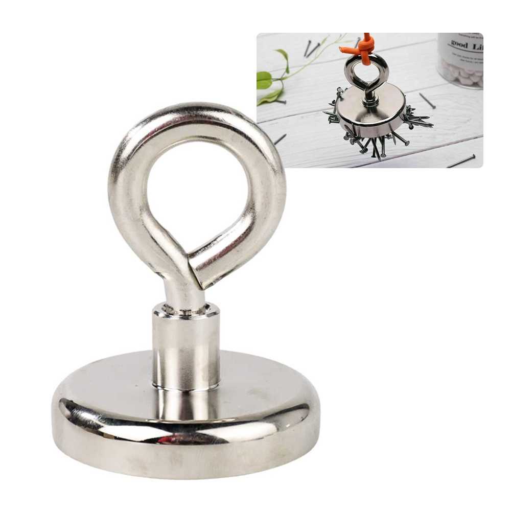 COD Magnet Super Kuat/Magnet Fishing / Magnet Tarikan Kuat / Strong Neodymium Magnet Model Bulat 48mm 50-100KG