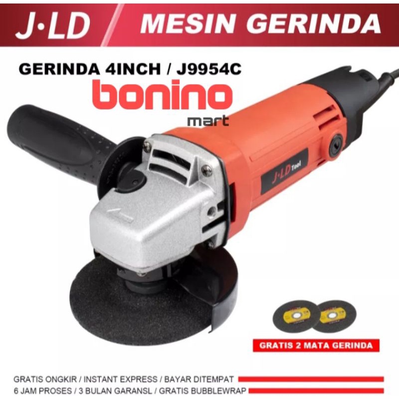 Mesin gerinda listrik JLD J9554 angle grinder JLD 4"