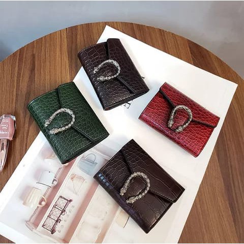 ( GS ) DOMPET WANITA / DOMPET LIPAT WANITA POLA CROCO