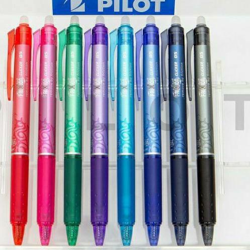 

qwu { 1Pcs } Pulpen Frixion Clicker Pilot Warna Warni 0.5 & 0.7 BLRT-FR5/7 ⌣́_⌣̀ 29
